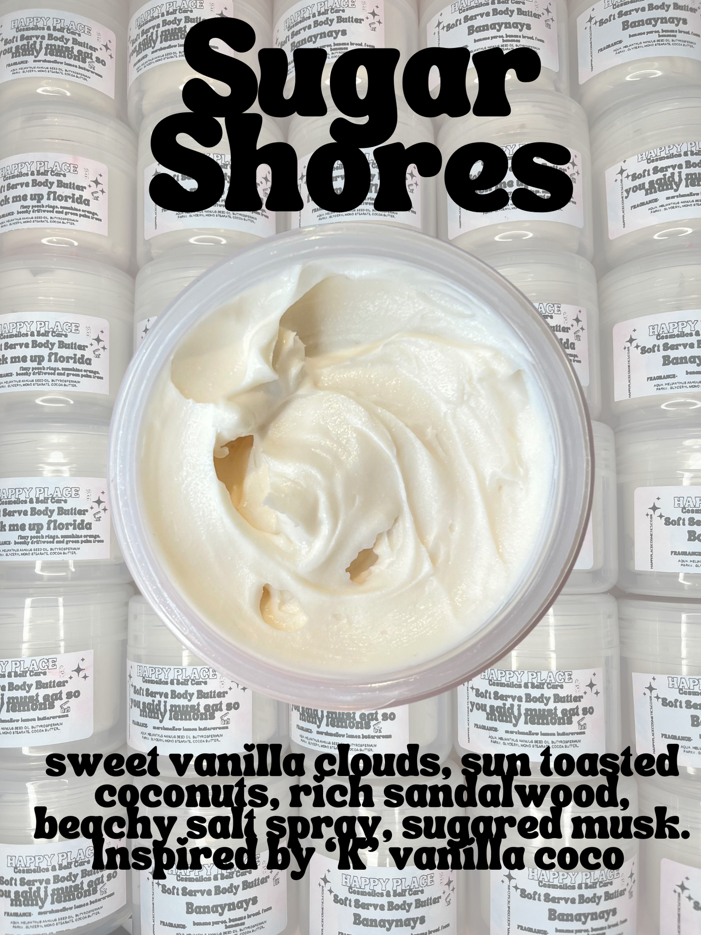 Large Soft Serve Body Butter- ‘Sugar Shores’