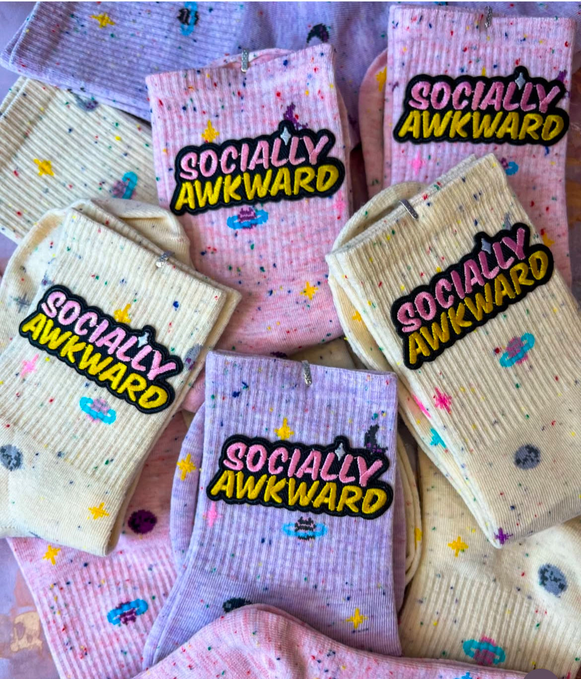‘Socially Awkward’ Socks GRWM