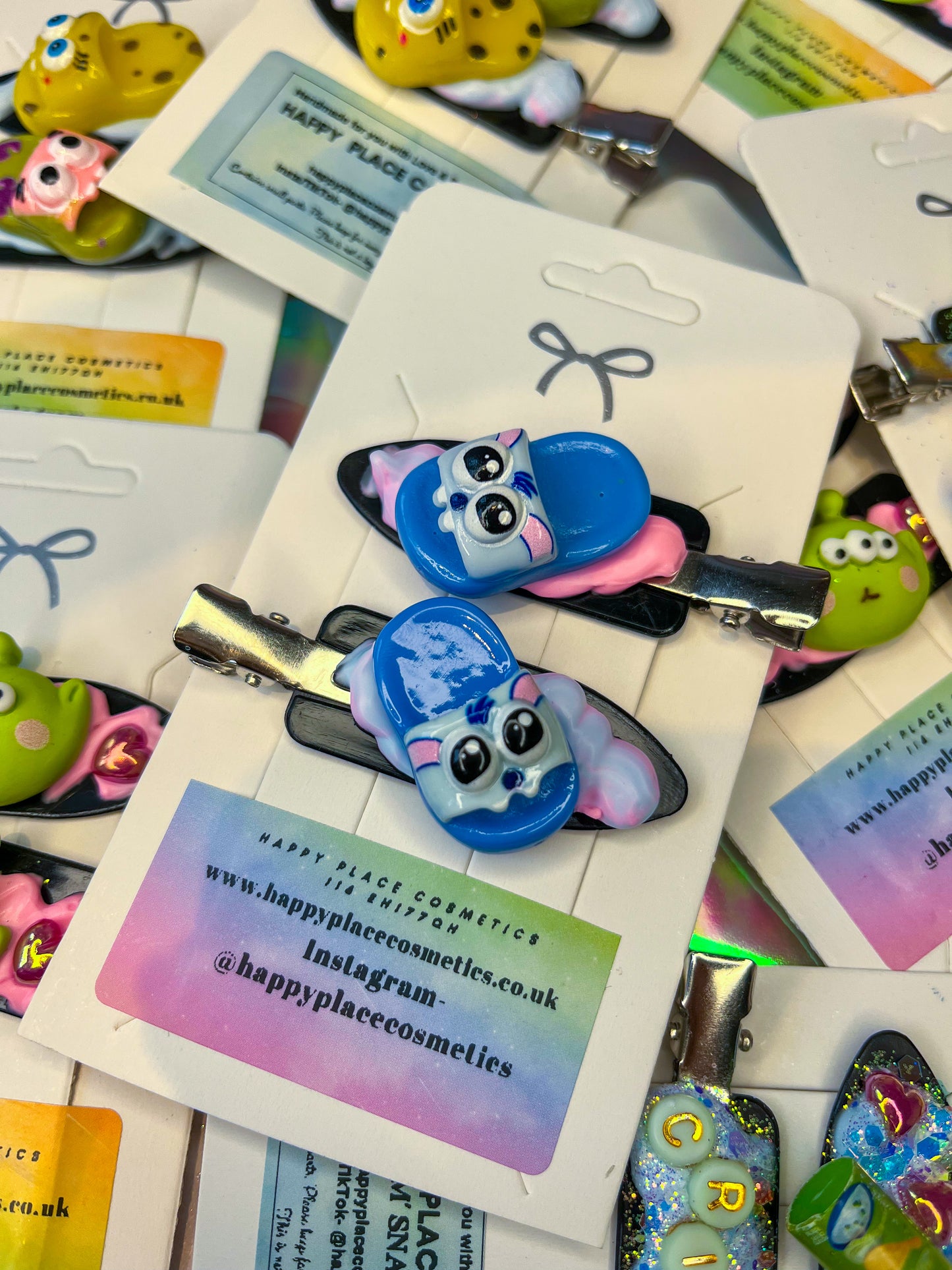 GRWM Handmade Hair Clips - Stitches