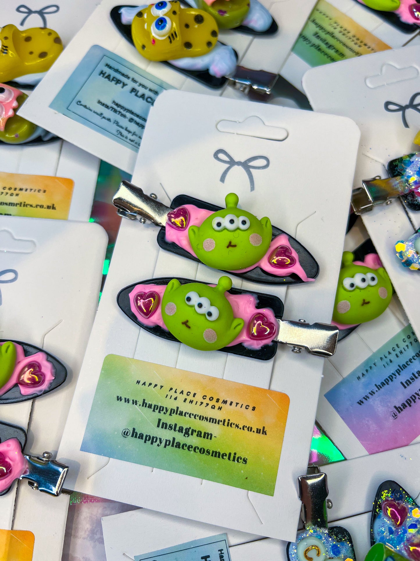 GRWM Handmade Hair Clips - Extra Terrestrial