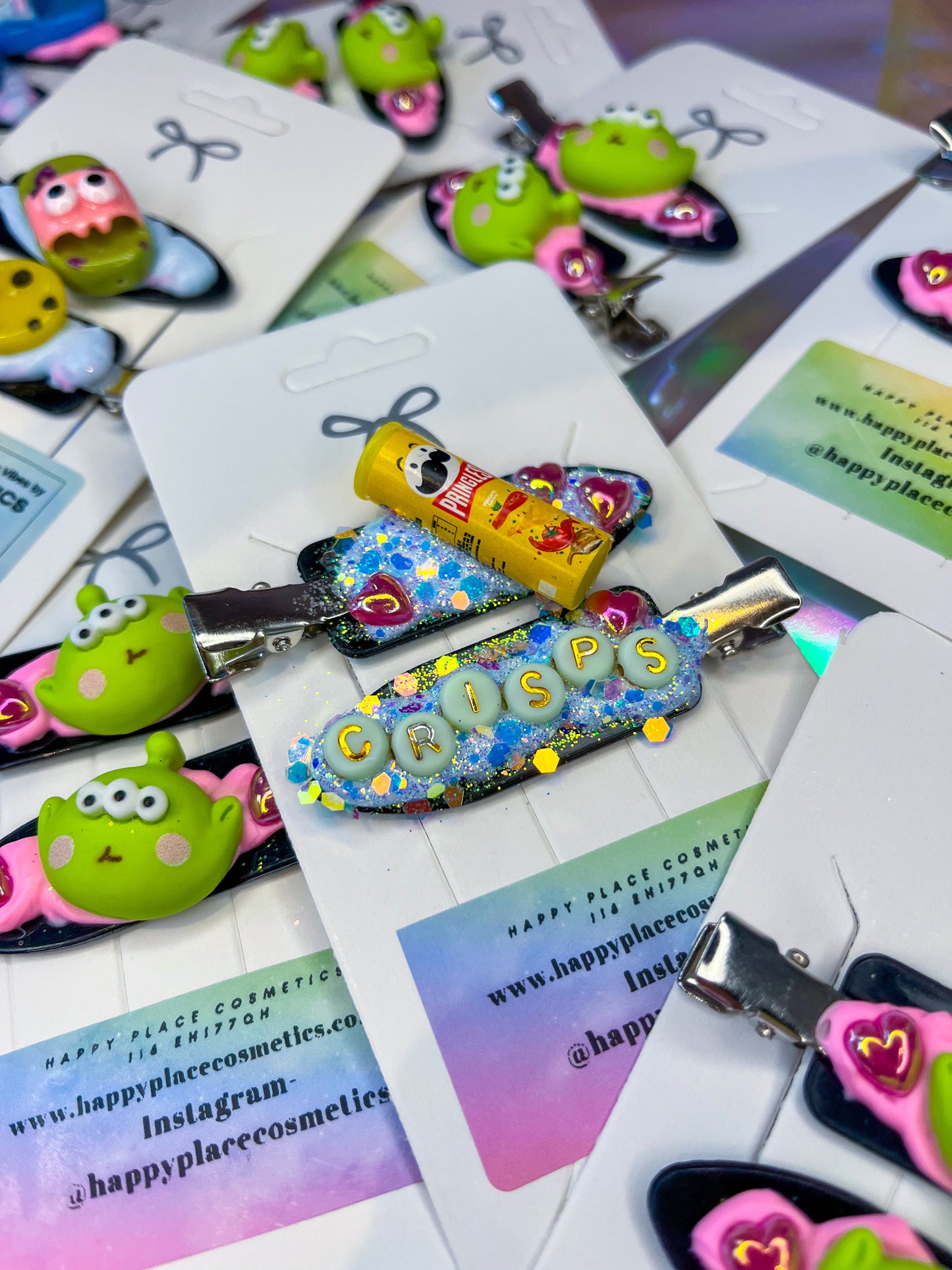 GRWM Handmade Hair Clips - Crisps Lovers