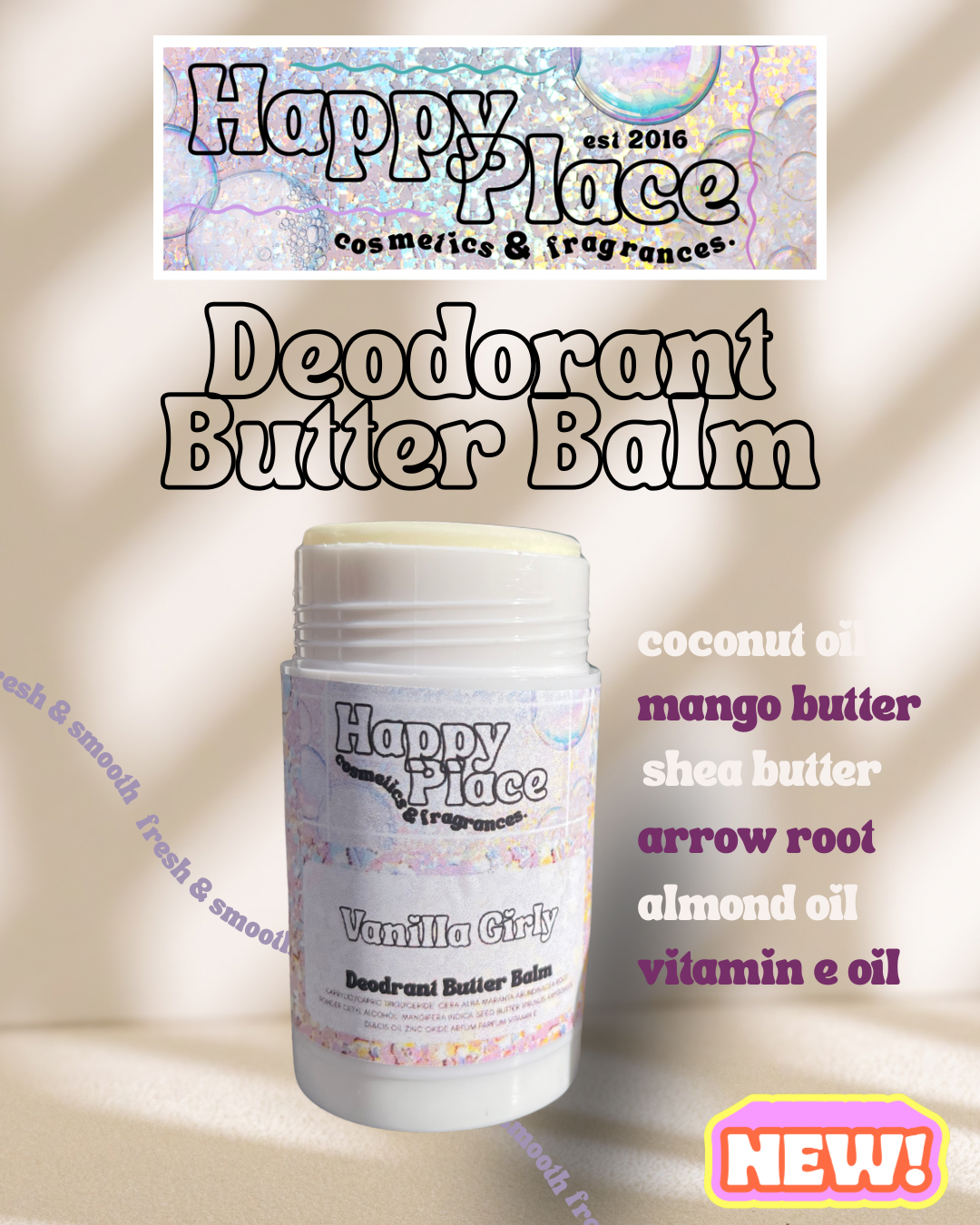 Deodorant Butter Balms (Large 80g)