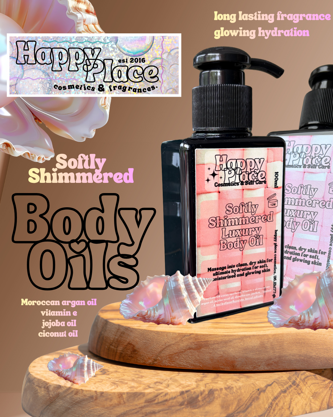 Softly Shimmered Body Oils