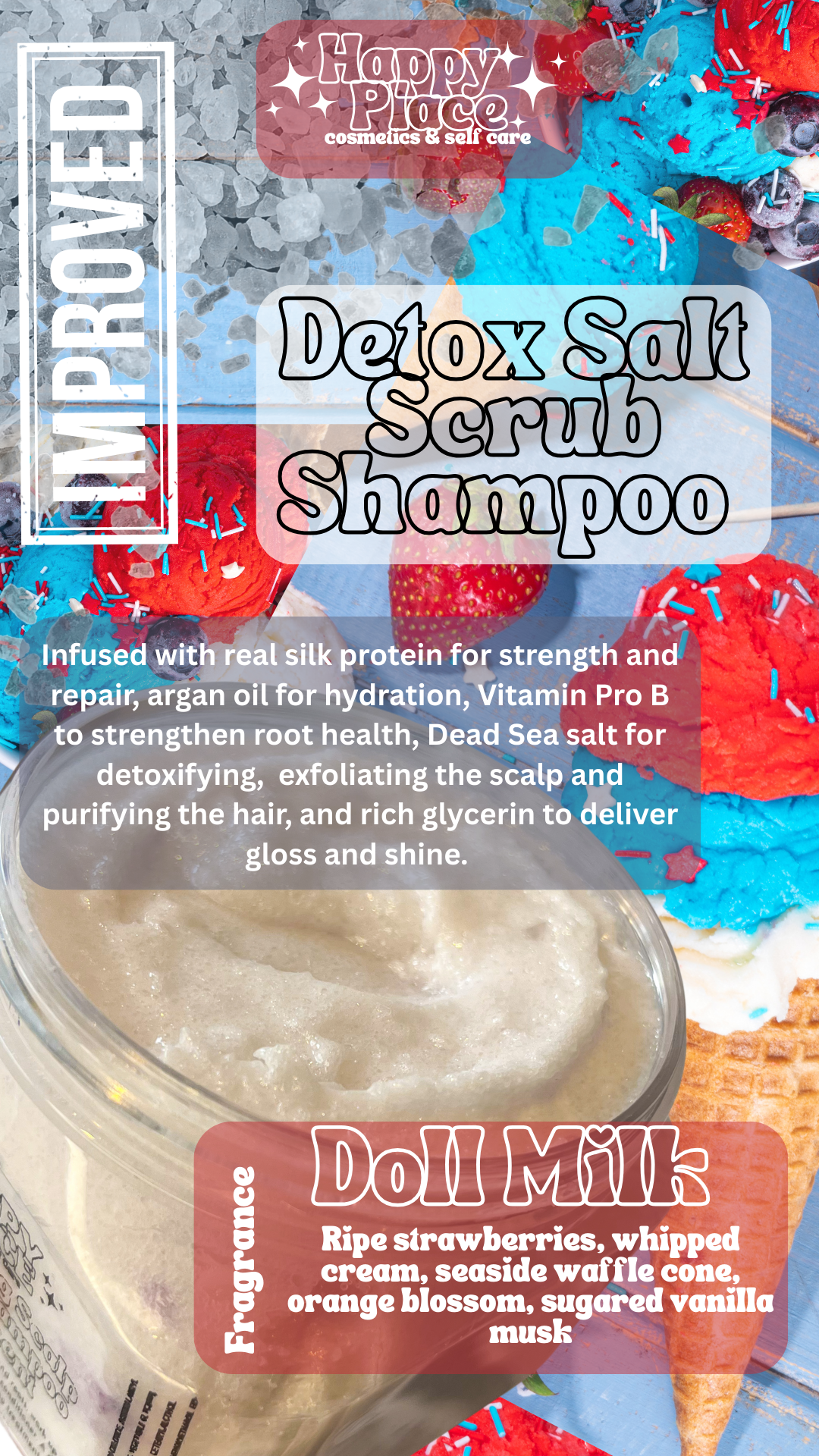 Detox Scalp & Hair Scrub Shampoo- Doll Milk