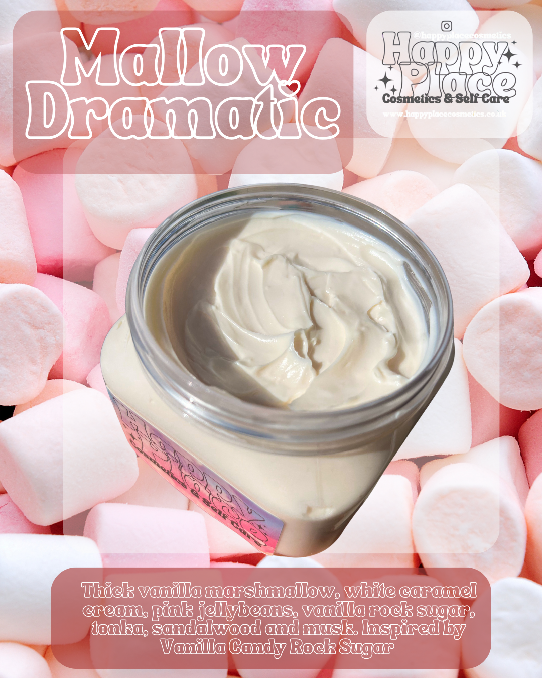 Large Soft Serve Body Butter- ‘Mallow Dramatic’