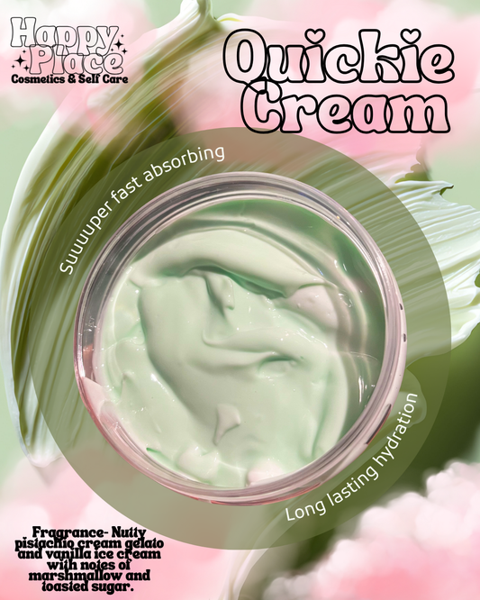 ‘Quickie Cream’ Face & Body Lotion- it’s Giving… Pistachio