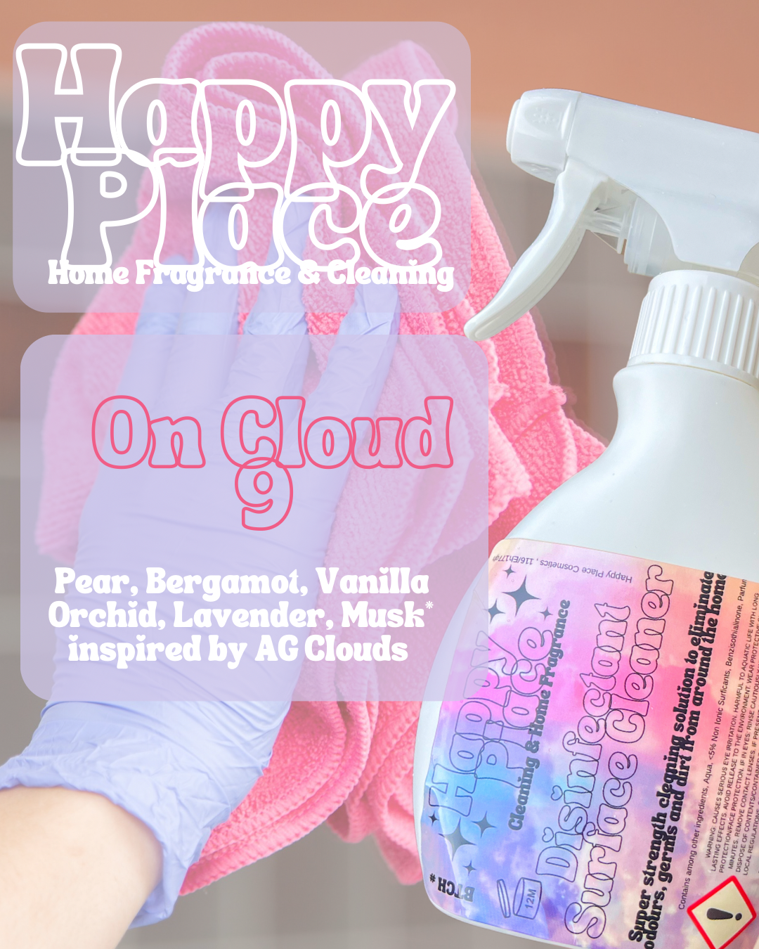 Disinfectant Surface Spray - ‘On Cloud 9