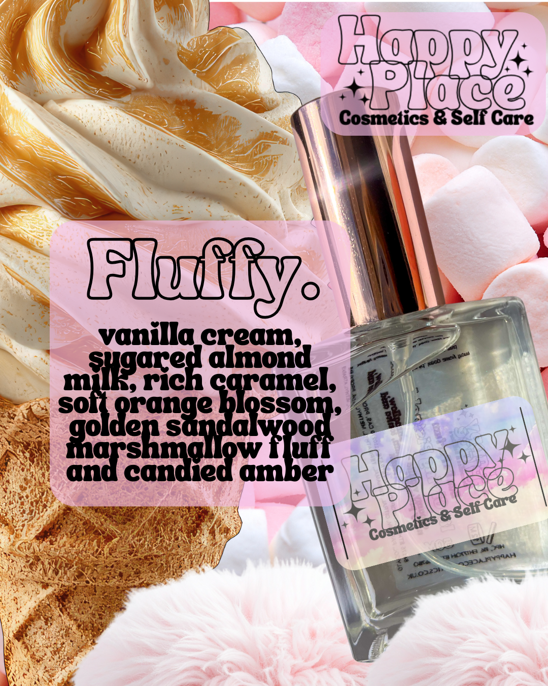 ‘Fluffy.’ Happy Place Fragrance- Eau De Parfum Travel Size