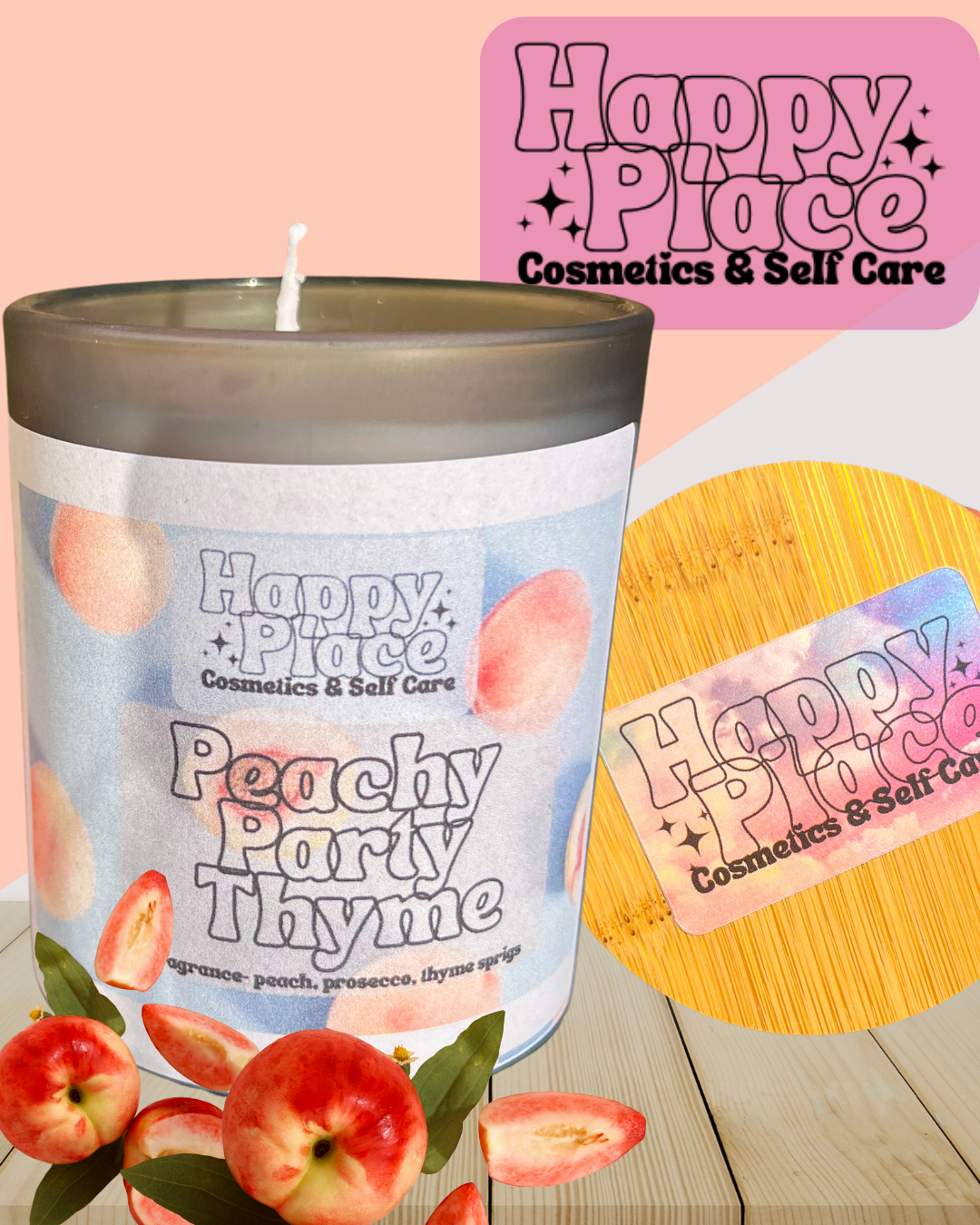 ‘Peachy Party Time’ 7oz Candle