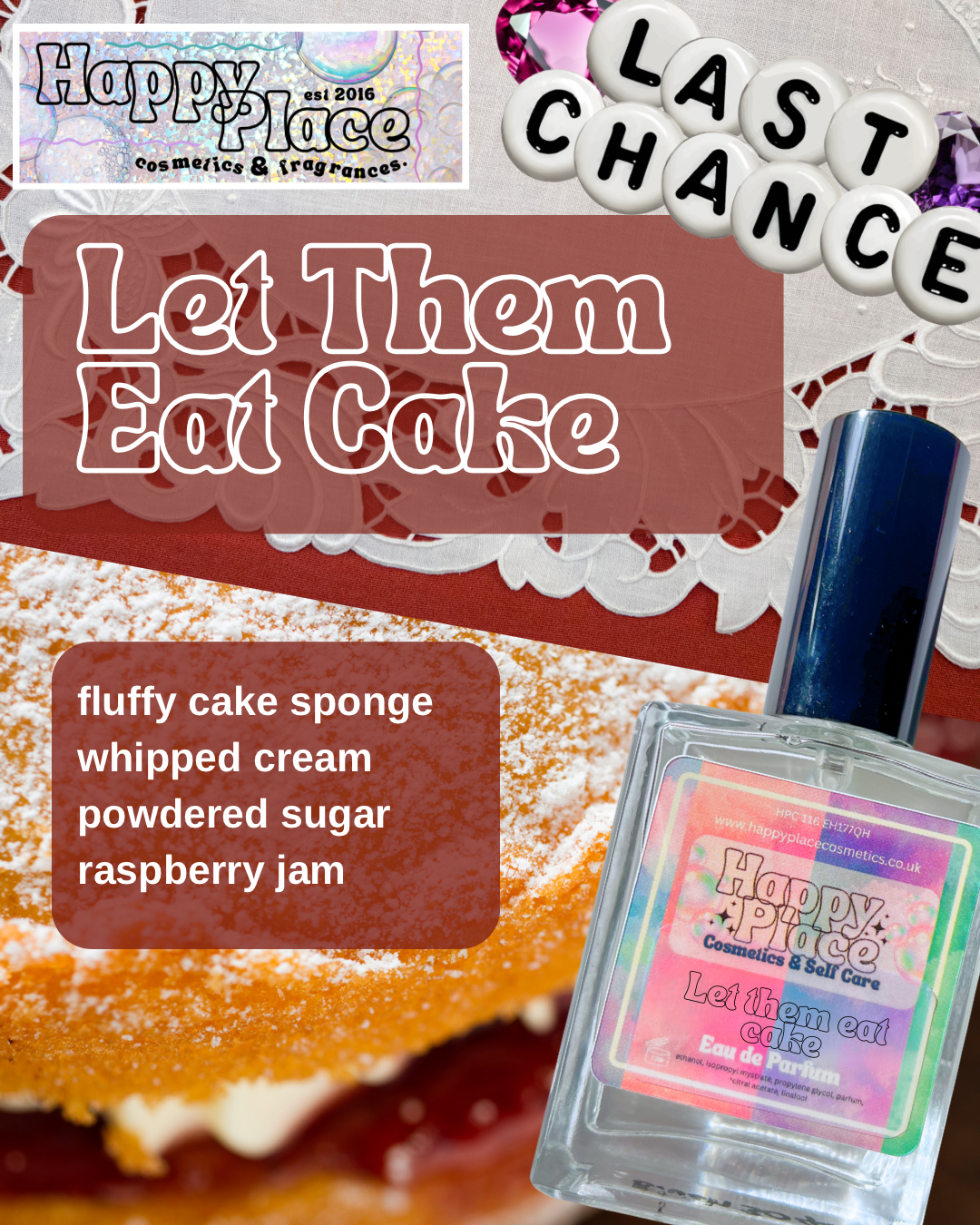 Let Them Eat Cake - Happy Place Fragrance- Eau De Parfum