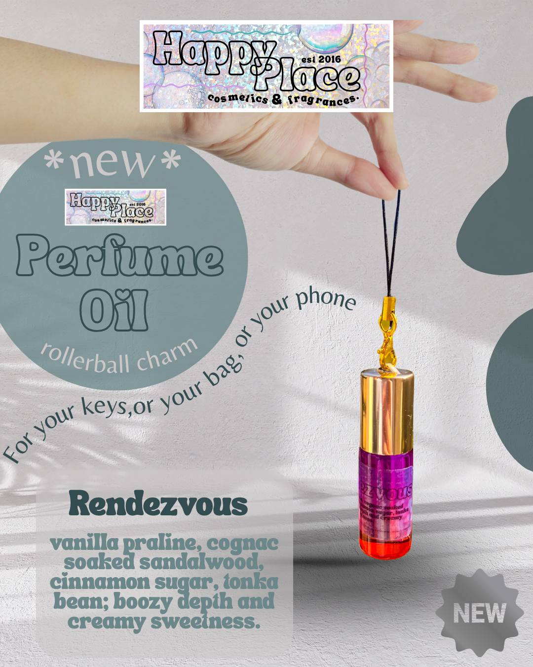 Rendevouz- Eau Parfum Oil Rollerball Charm