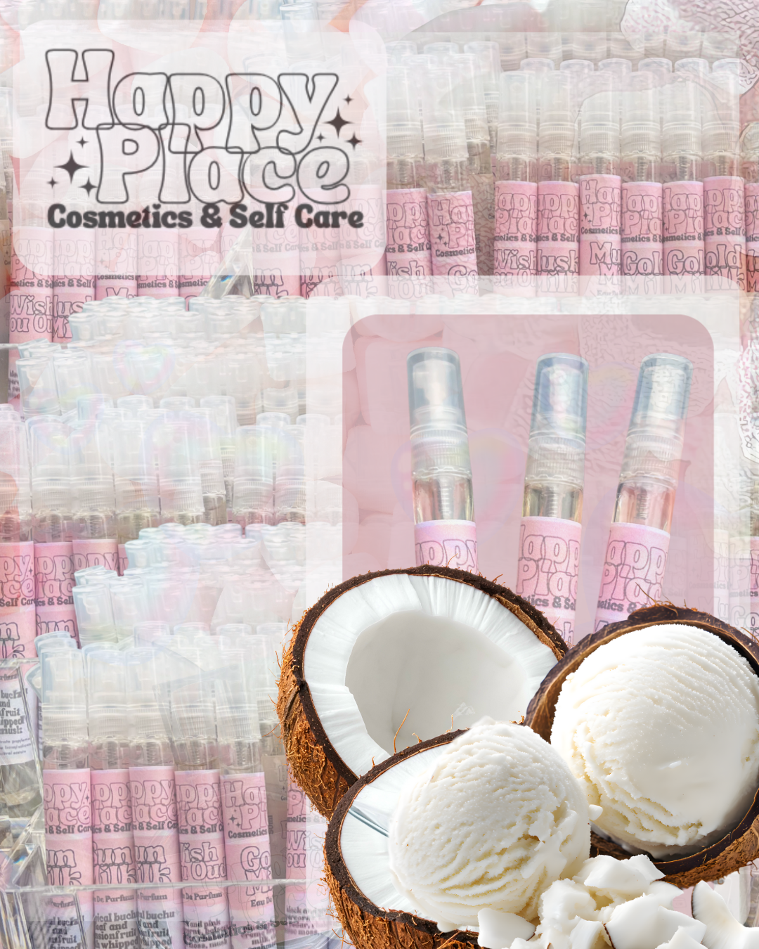 Sugar Shores : Happy Place Cosmetics - Eau De Parfum Travel Size