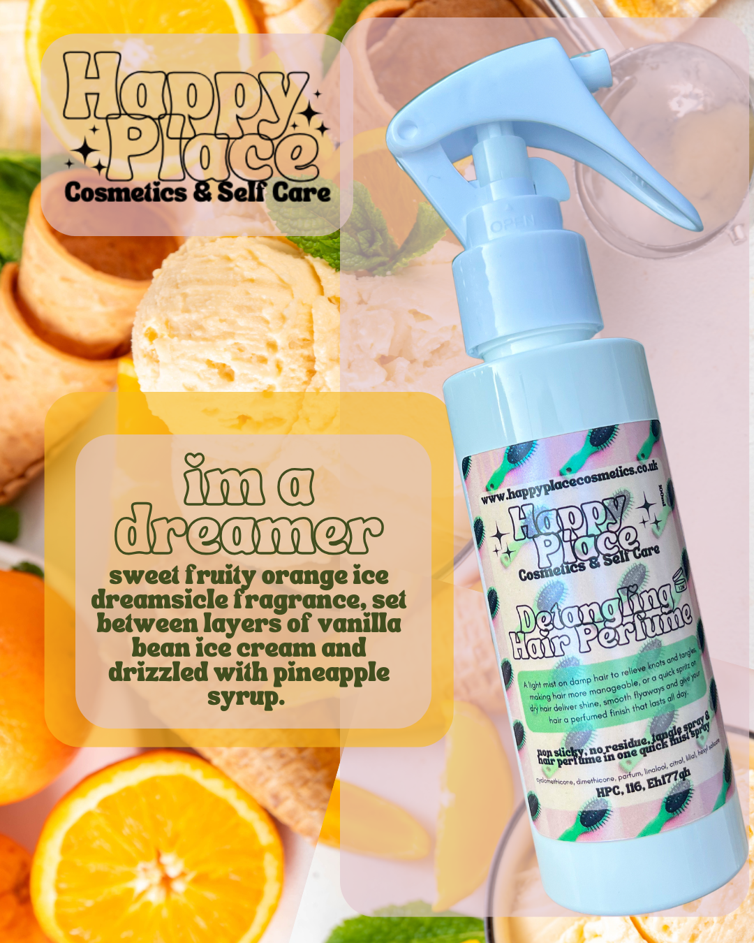 ‘I’m a Dreamer’- Detangling Hair Perfume