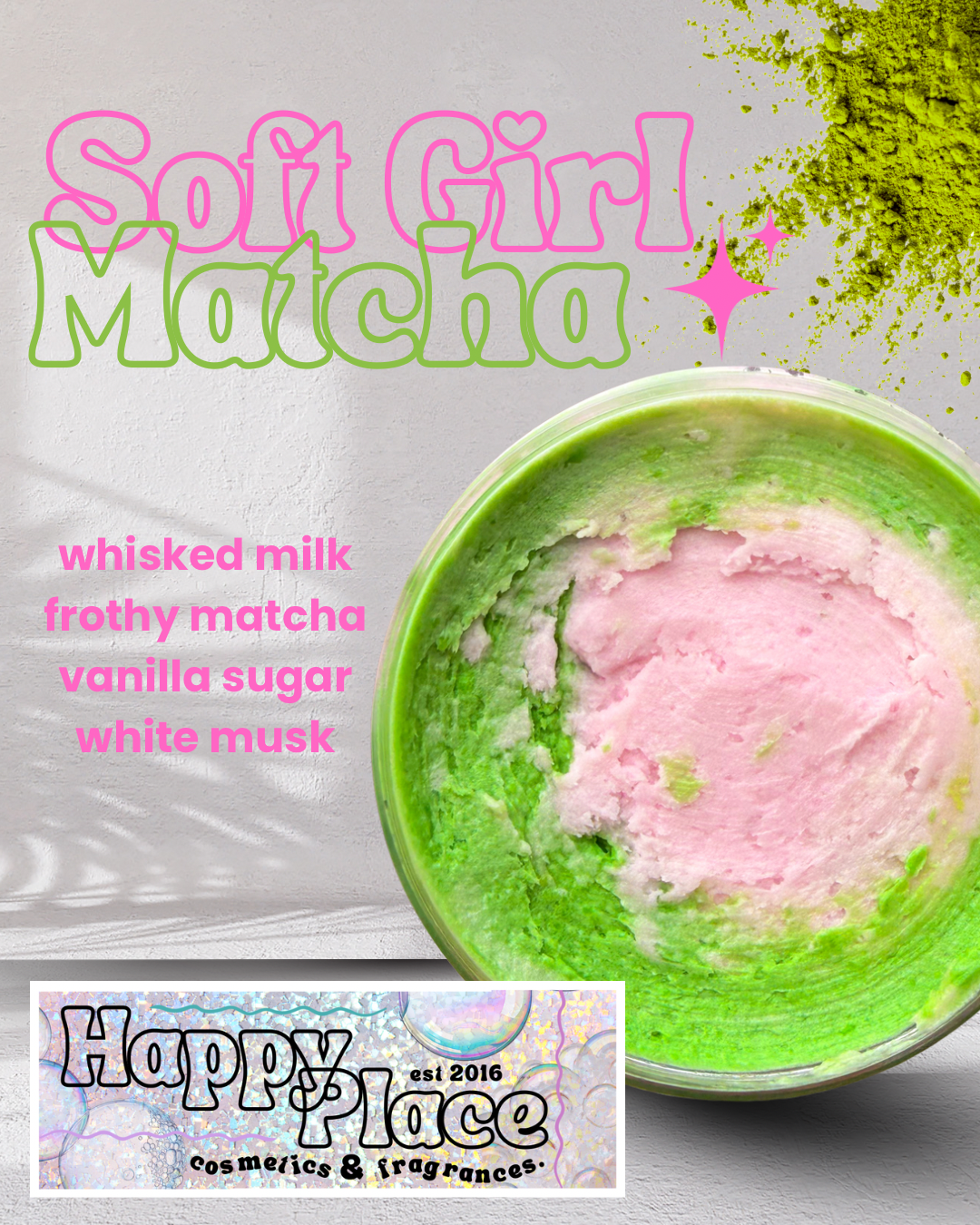 ‘Soft Girl Matcha ’- Whipped Soap