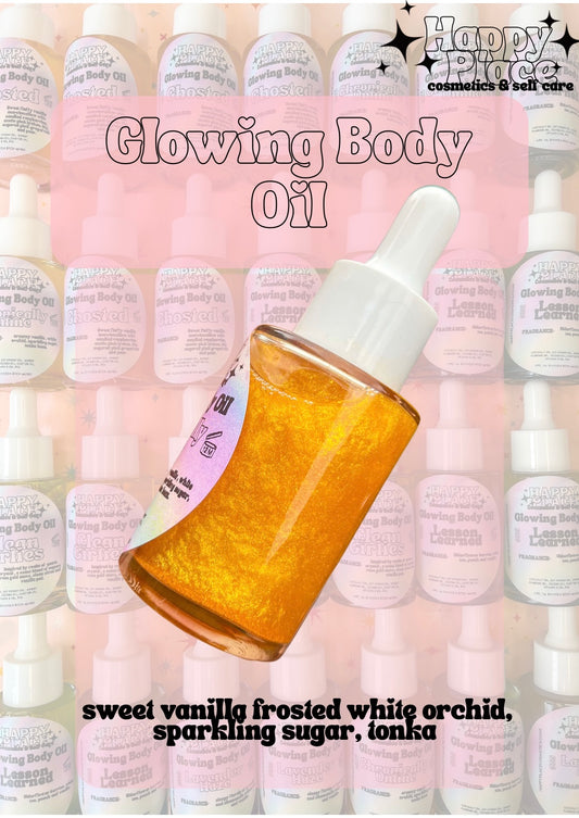 ‘Chronically Online’ Glowing Body Oil