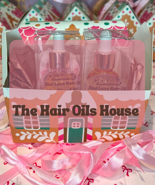 Gingerbread House Mini Surprise Box (Luxe Hair Oils Edition)