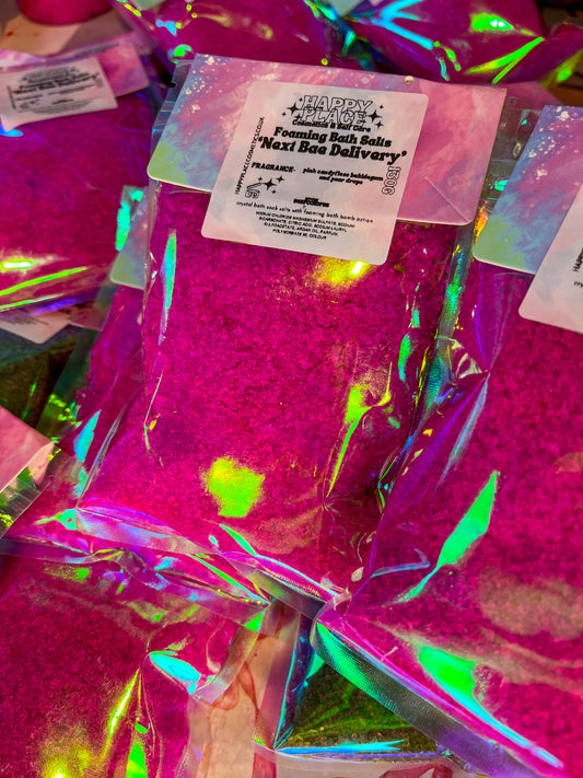 Foaming Crystal Bath Soak Salts ‘Next Bae Delivery’