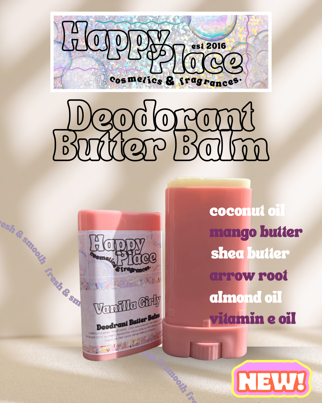Deodorant Butter Balms (Large 80g)