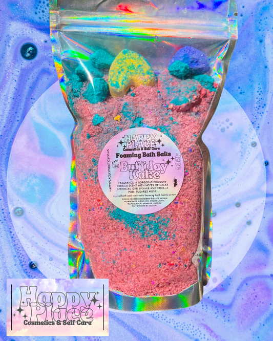 ‘Buffday Kake’ Jumbo Sized Foaming Crystal Bath Salts