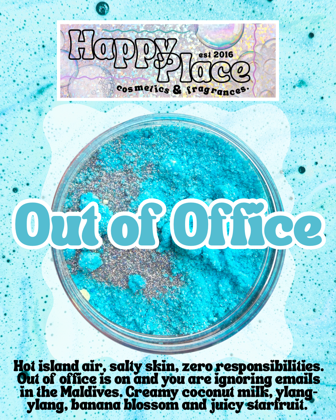 ‘Out Of Office’  Sprinkle Soak Bath Bomb Powder