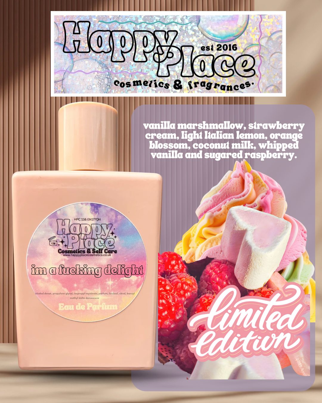 100ml ‘Im a Fucking Delight’ Eau De Parfum