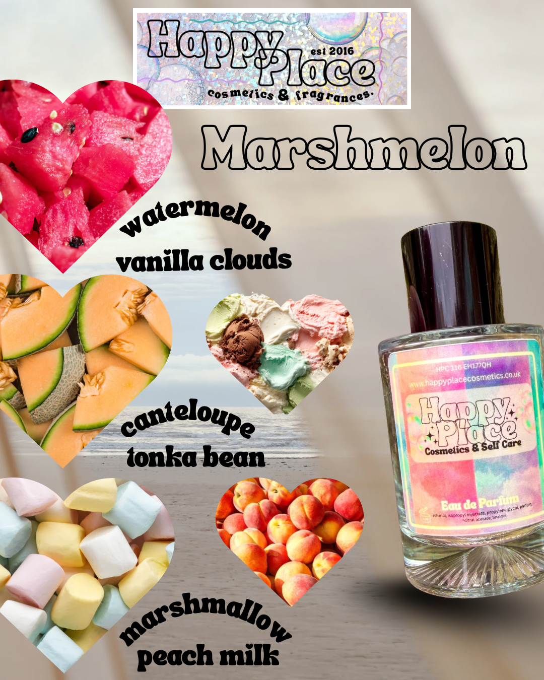 ‘Marshmelon’ Happy Place Fragrance- Eau De Parfum