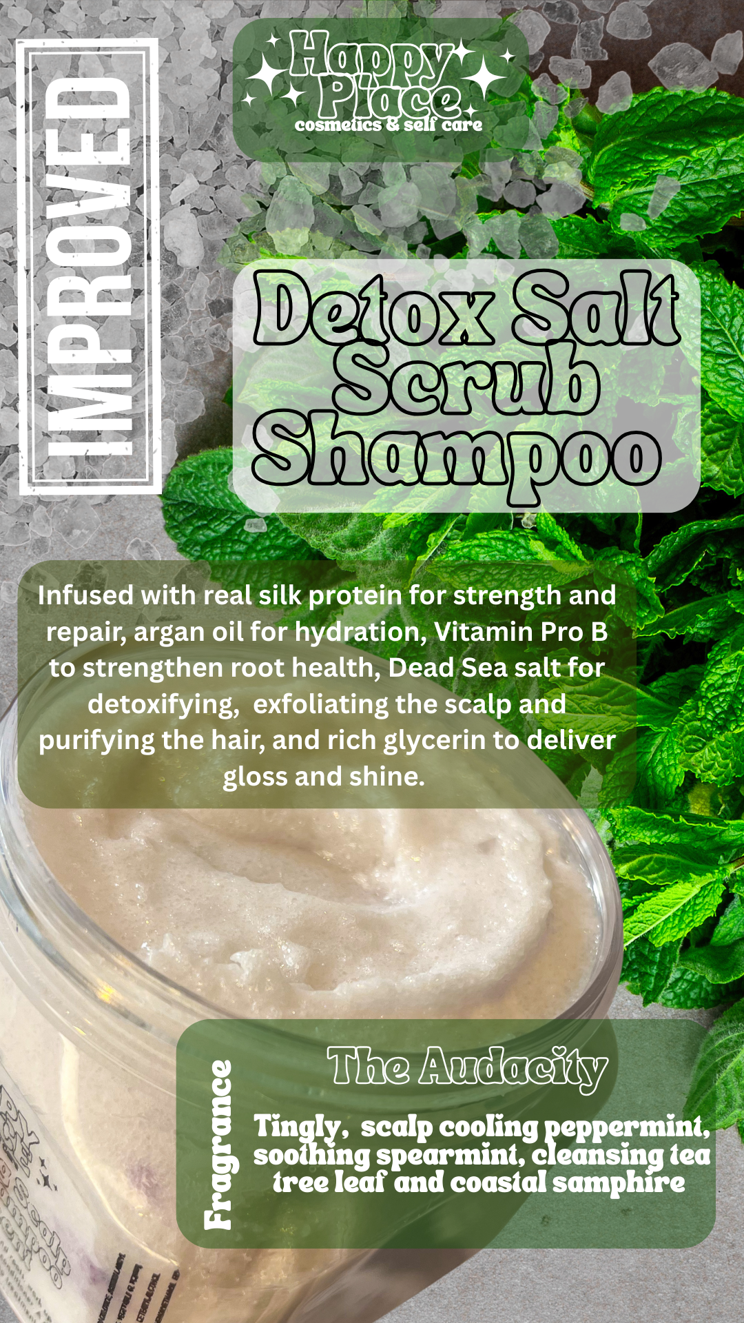 Detox Scalp & Hair Scrub Shampoo- The Audacityy