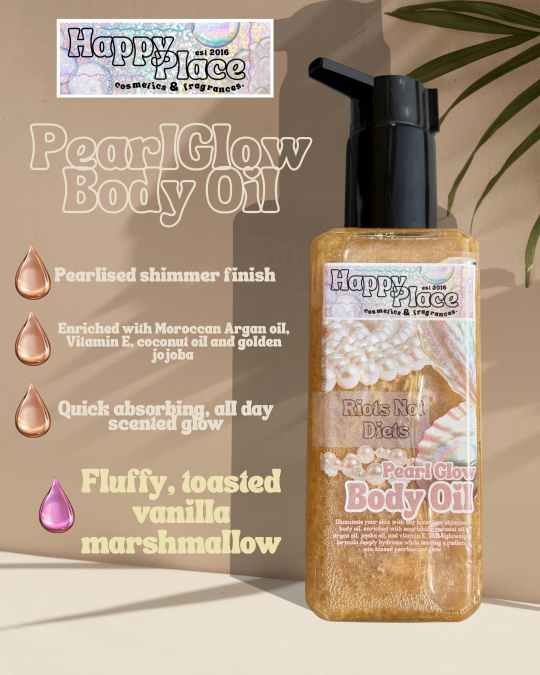 PearlGlow Body Oil- Riots Not Diets