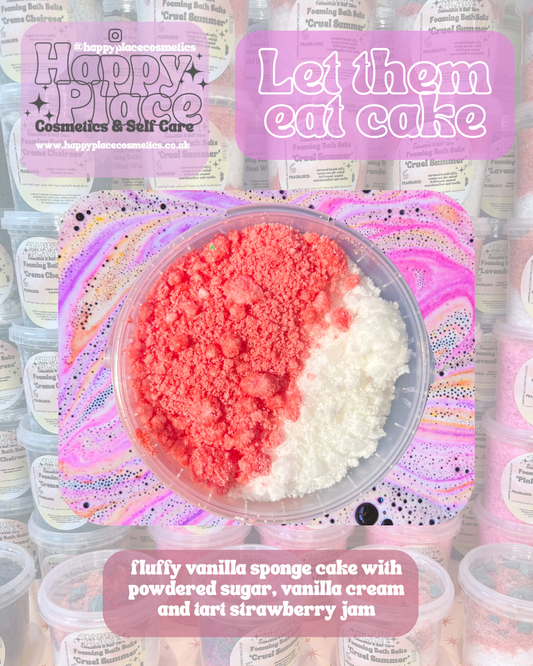 Let Them Eat Cake Foaming Crystal Bath Salts