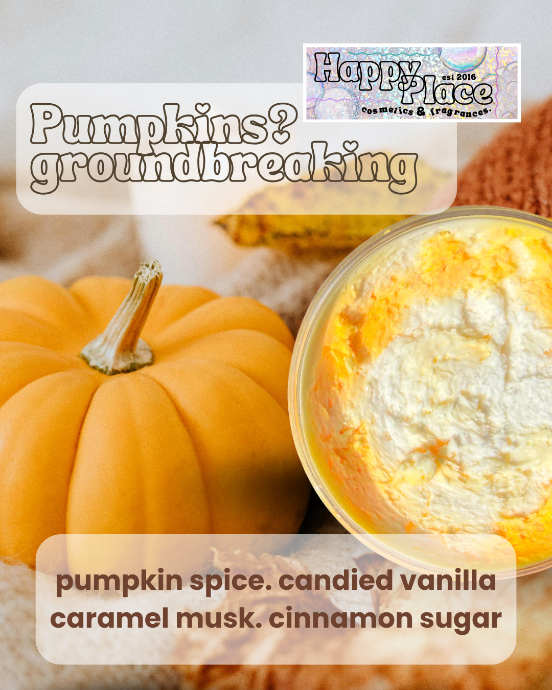 Pumpkins? Groundbreaking. Body Scrub
