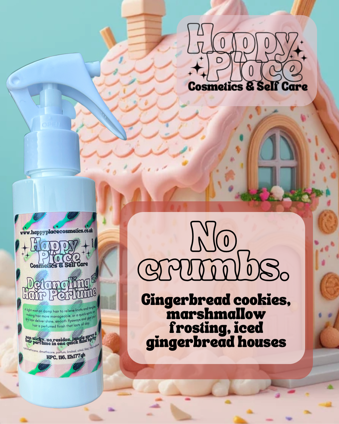 ‘No crumbs.’- Detangling Hair Perfume