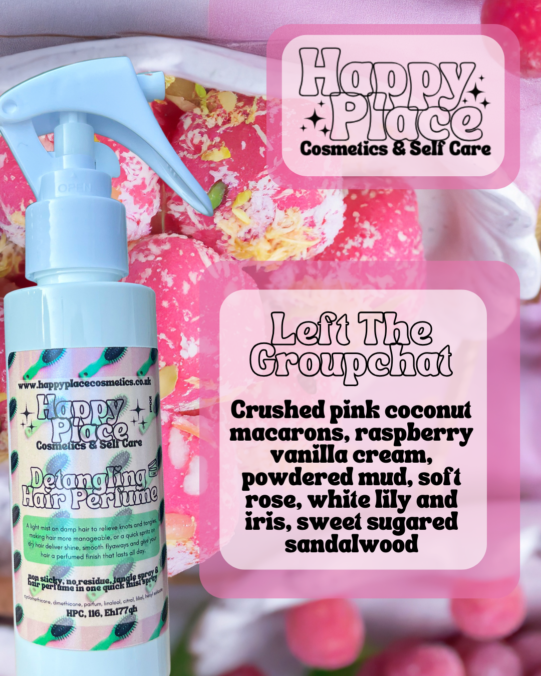 ‘Left the Groupchat.’- Detangling Hair Perfume